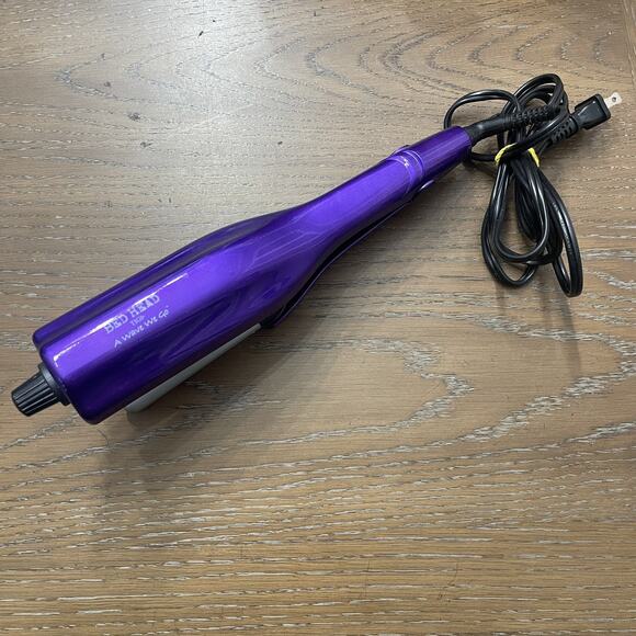 Bed Head Tigi A Wave We Go Hair Waver Iron Purple Adjustable Ceramic Auto Off - Picture 1 of 7